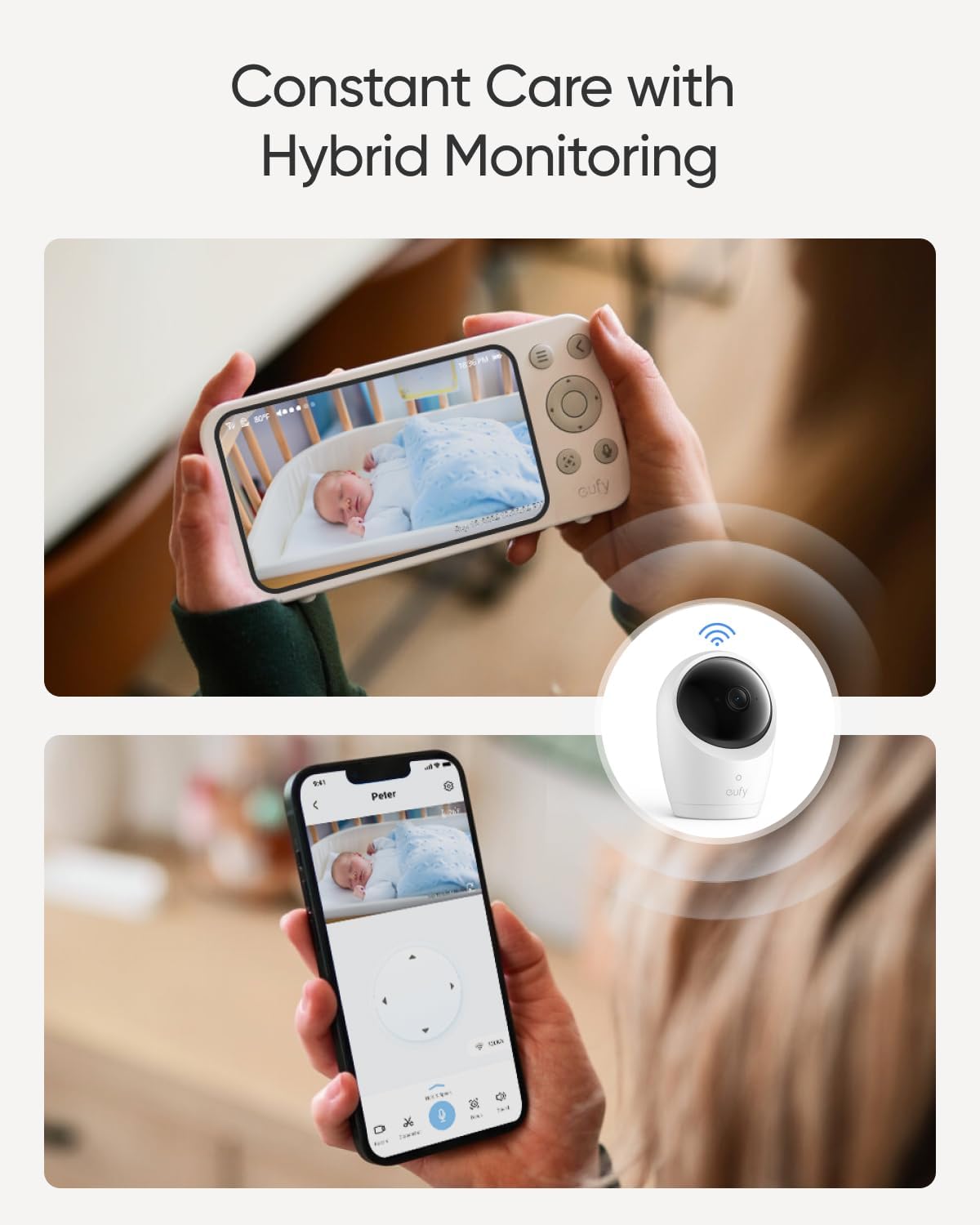 Detalle 2 de eufy Security E20 2K baby monitor