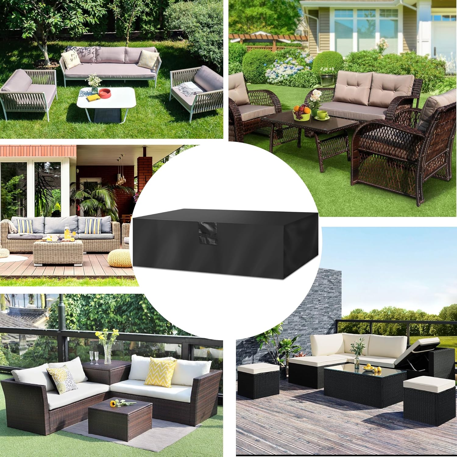 Thumbnail 5 de Garden Furniture Cover Heavy Duty 180x120x74cm