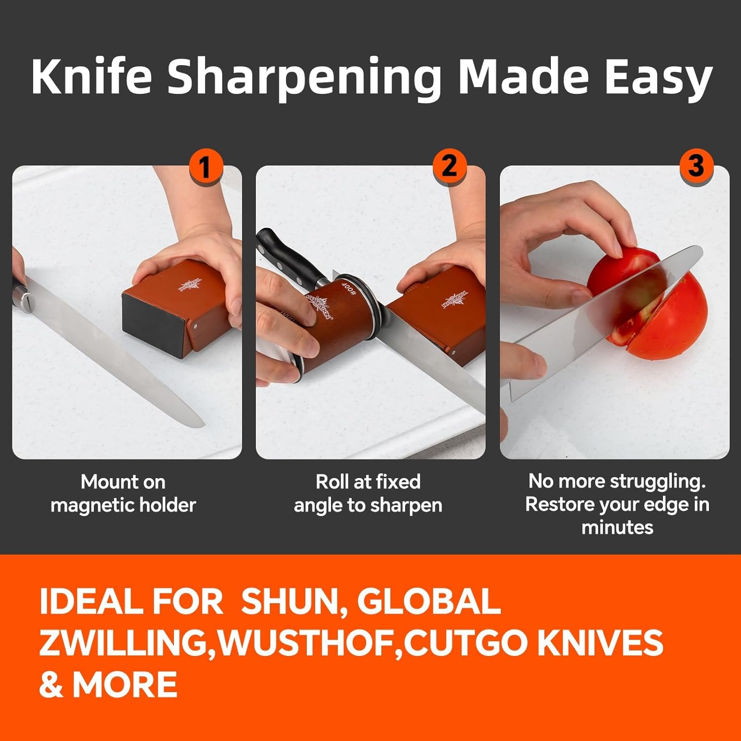 Detalle 2 de Patented Multi-Angle Knife Sharpener ⚔