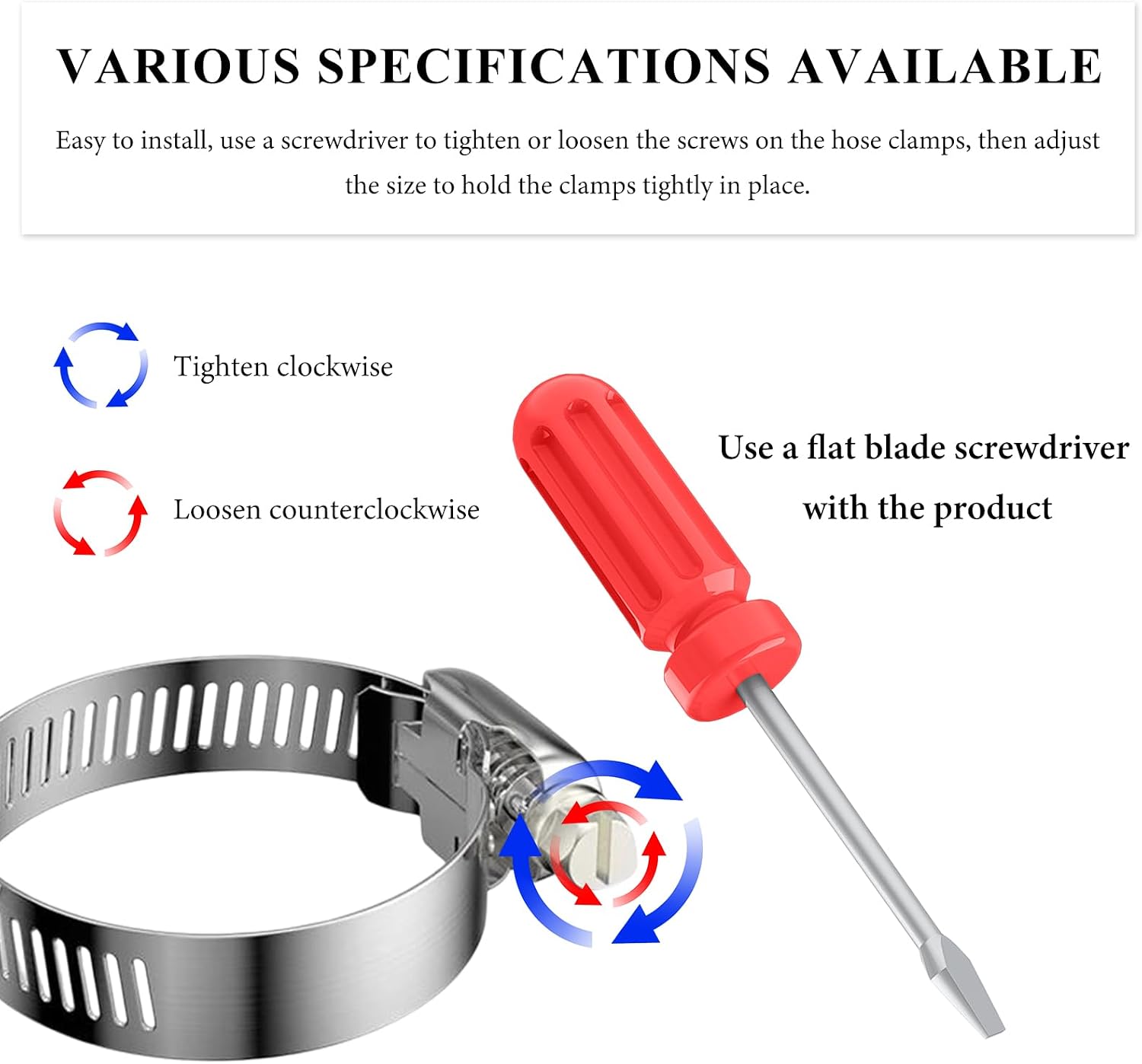 Thumbnail 3 de LSKASELUE Hose Clamps 14–27 mm