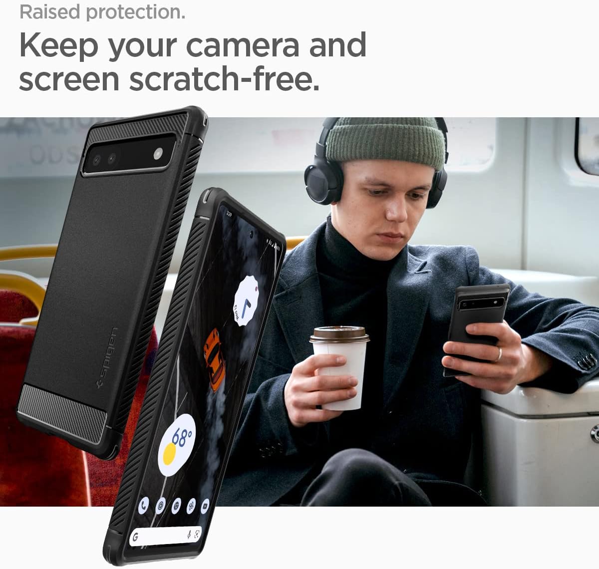 Thumbnail 5 de Spigen Rugged Armor pour Pixel 6a — coque noire