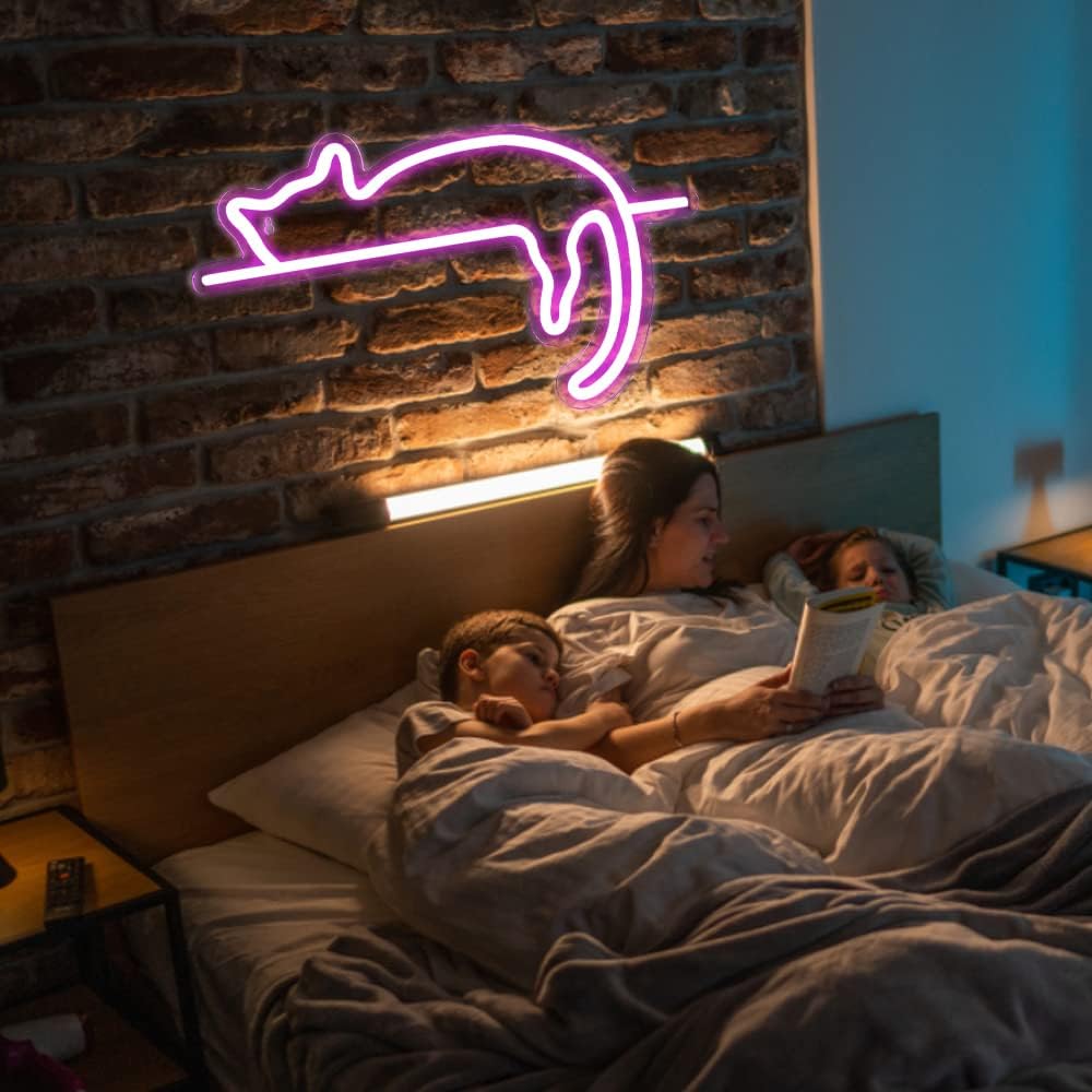 Thumbnail 4 de PILOYINDE Katze LED Schild 16,5Ă9,8 đȘ§