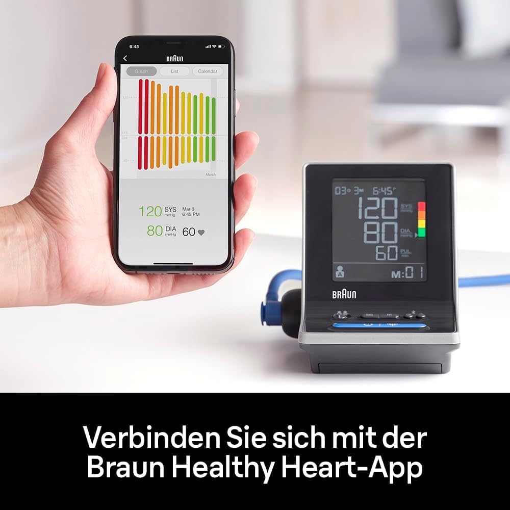Thumbnail 1 de Braun ExactFit 5 Connect Oberarm-Blutdruckmessgerät BUA6350 mit Healthy Heart App