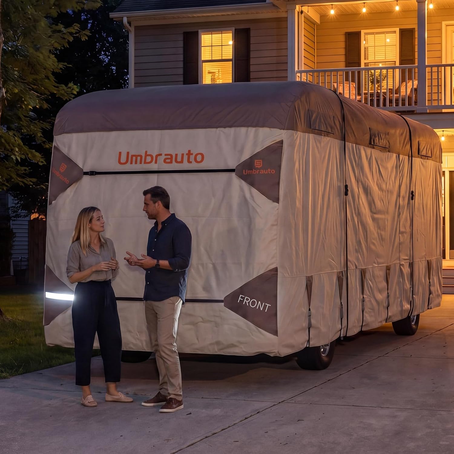 Thumbnail 5 de Umbrauto Class A RV Cover 31'–34' (Upgraded Heavy-Duty 9-Layer Top) with Windproof Design and 6 Vents