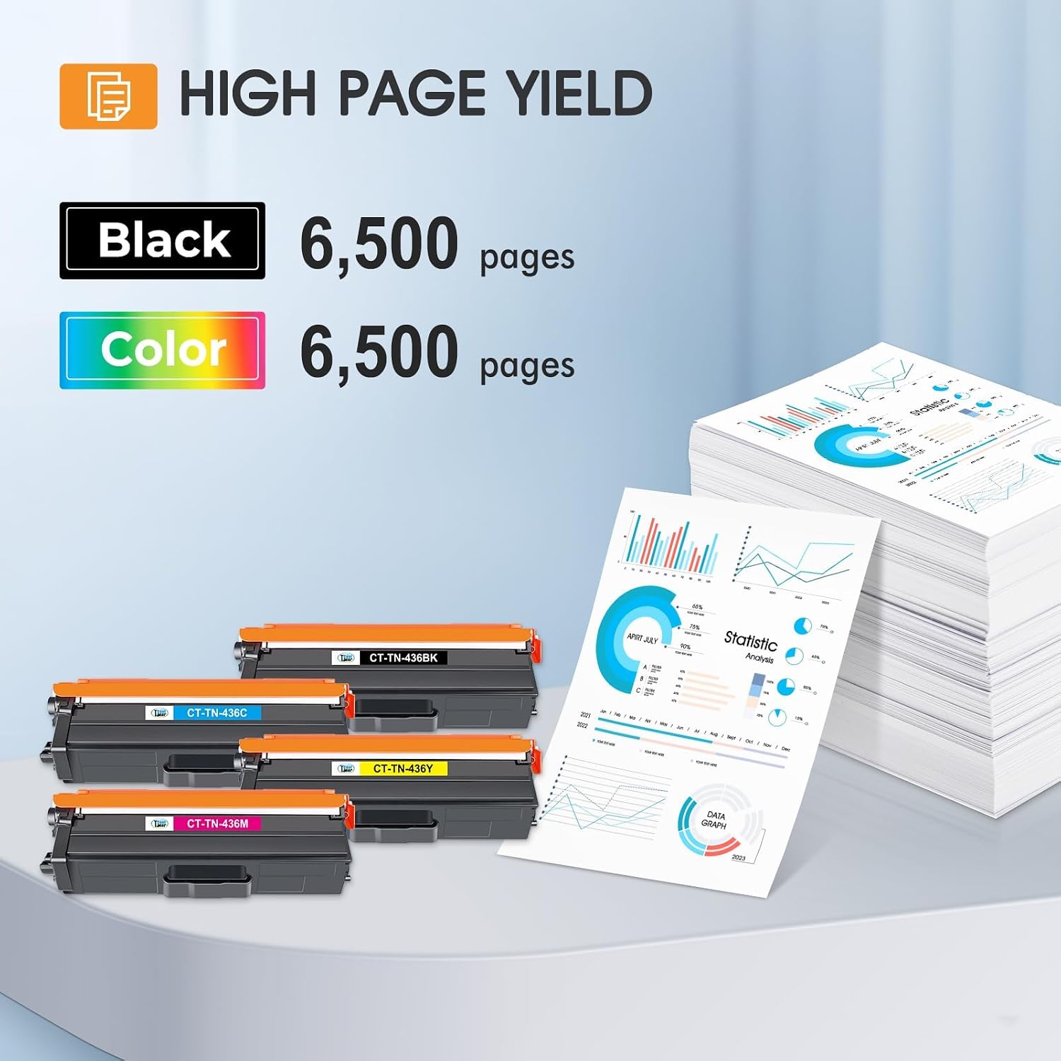 Detalle de Cool Toner TN436 Toner Cartridge Set
