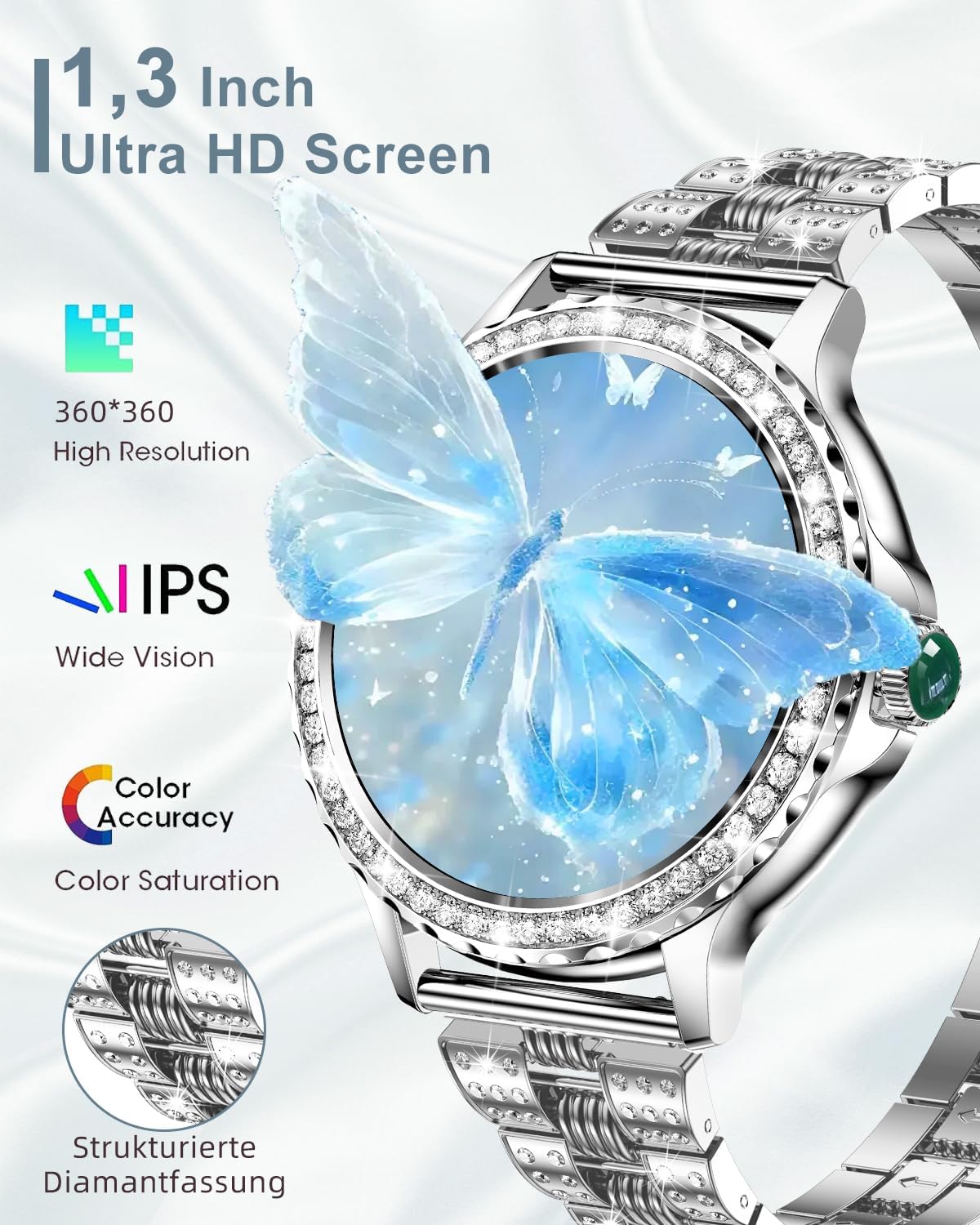 Thumbnail 1 de Smart watch for women 1.3 inch HD