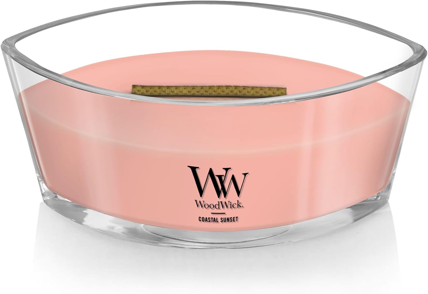 Detalle de WoodWick Ellipse bougie parfumée Hearthwick – Coucher de soleil