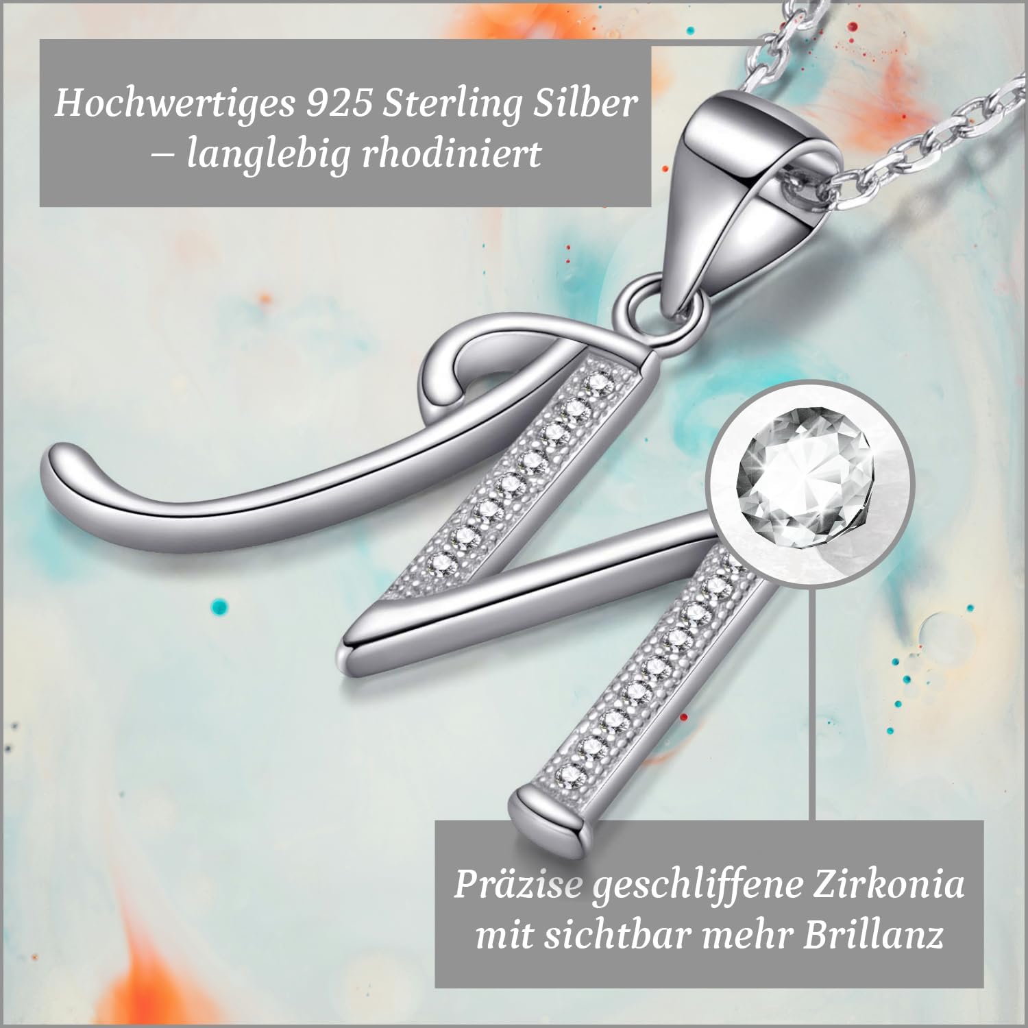 Thumbnail 1 de Morella Halskette 45 cm mit Buchstabenanhänger