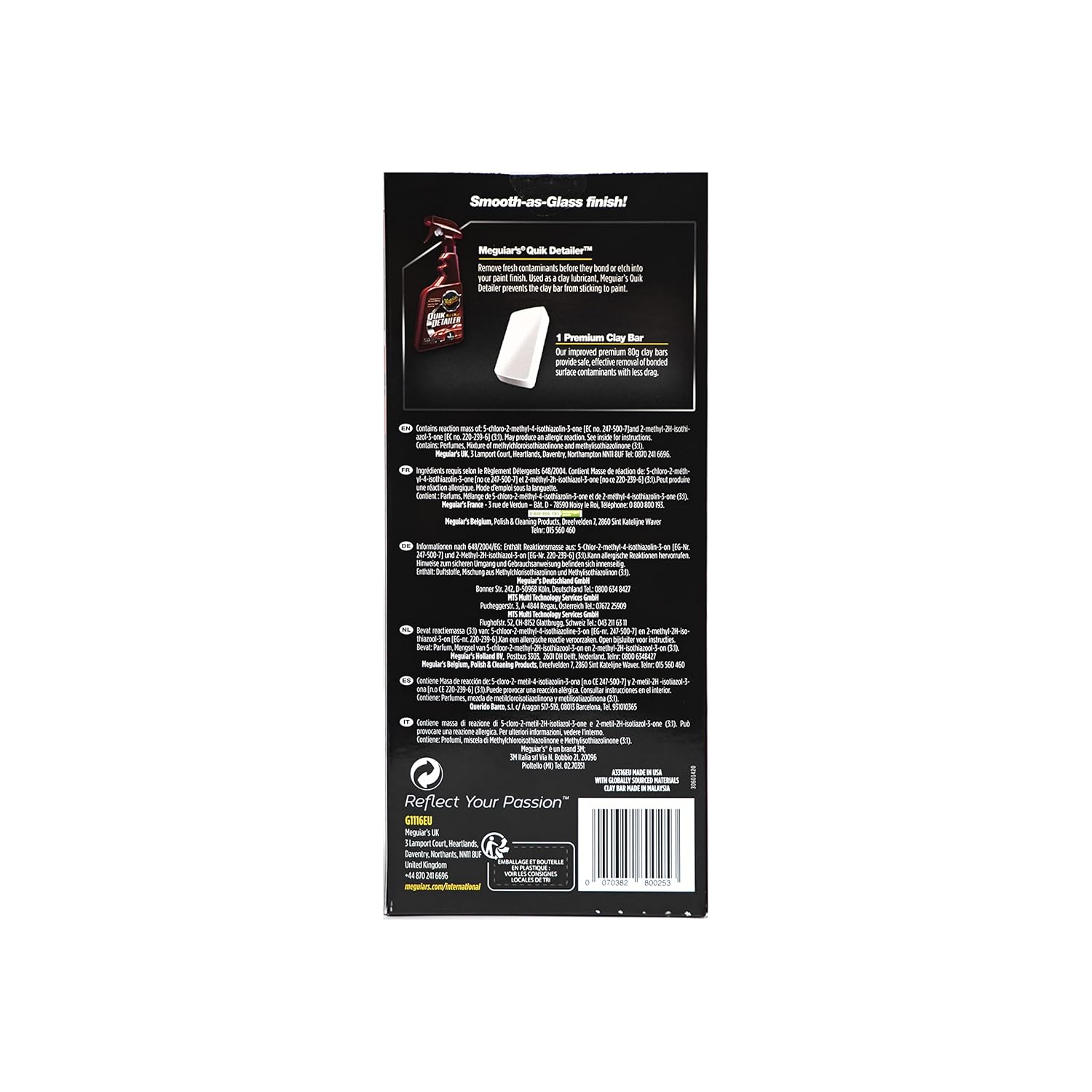 Thumbnail 2 de Meguiar's G1116EU Quik Clay Detailing System Set – Reinigungsknete und Detailer