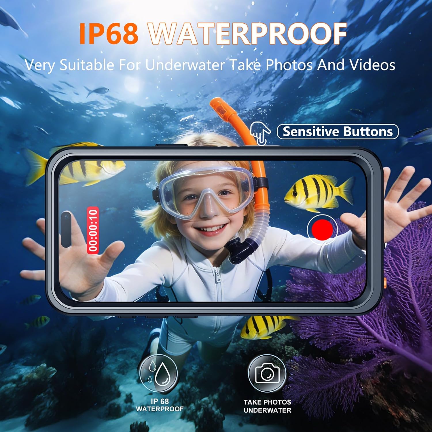 Thumbnail 2 de SPIDERCASE for iPhone 17 Pro Case: Waterproof, Full Body Protection with Built-in Lens & Screen Protector