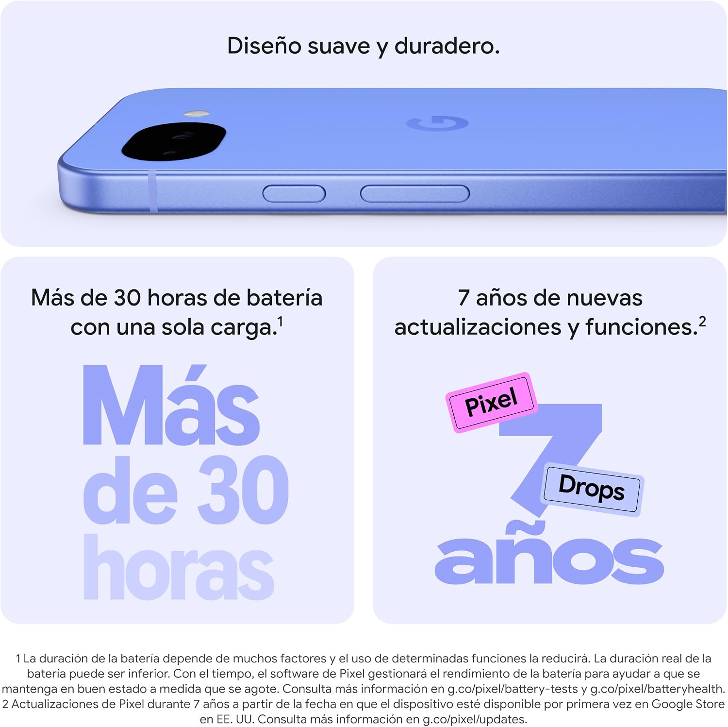 Detalle de Google Pixel 10a 128GB: ¿merece la pena este dispositivo en español de España?
