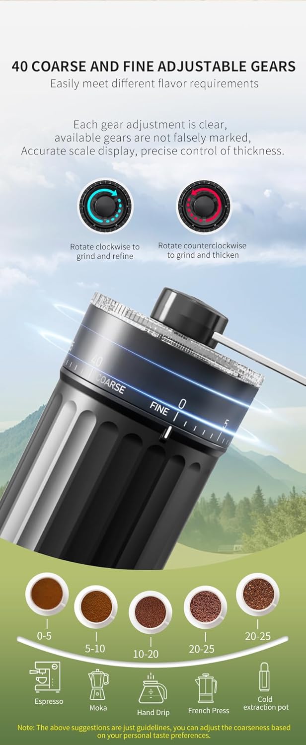 Thumbnail 1 de OrkeyDolk Externer Keramik-Kaffeemühle 40 Stufen