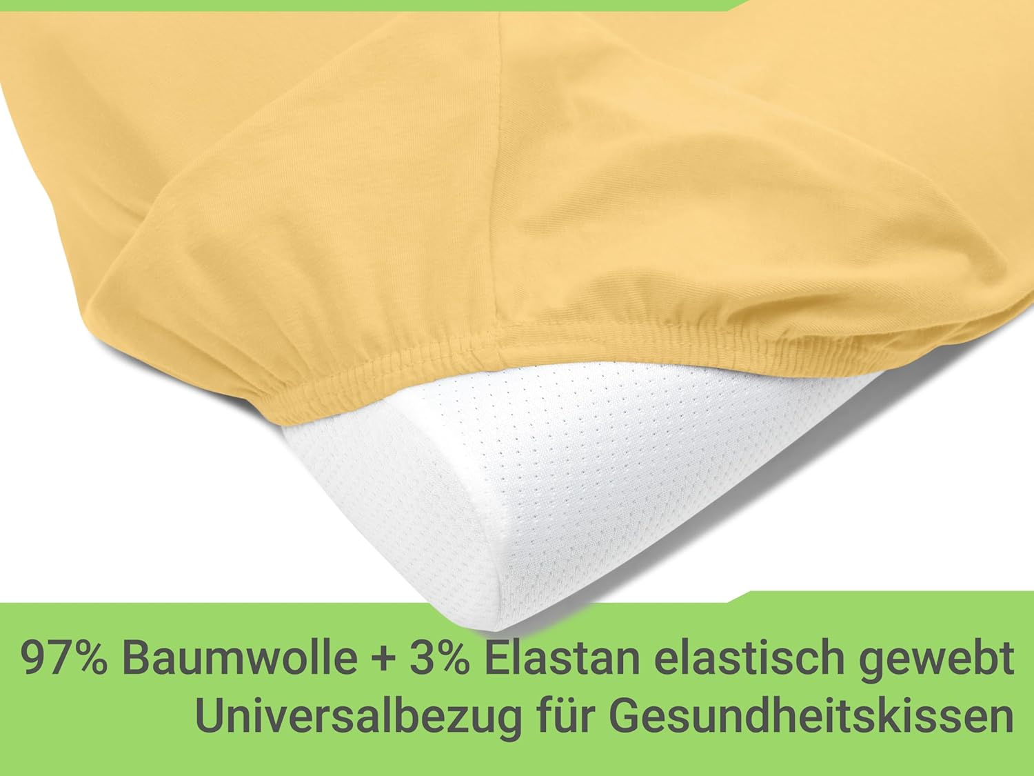 Thumbnail 3 de Emily's Check – Lot de 2 housses d'oreiller cervical 30-35 x 45-50 cm, abricot