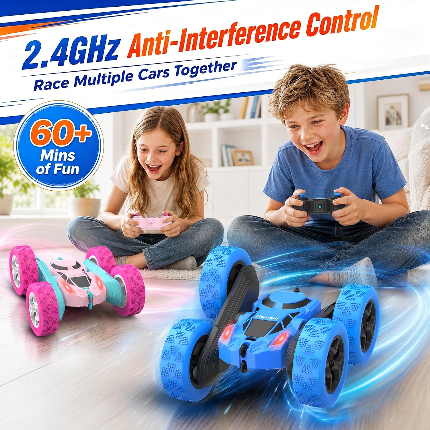 Detalle de Hamdol RC stunt car in blue