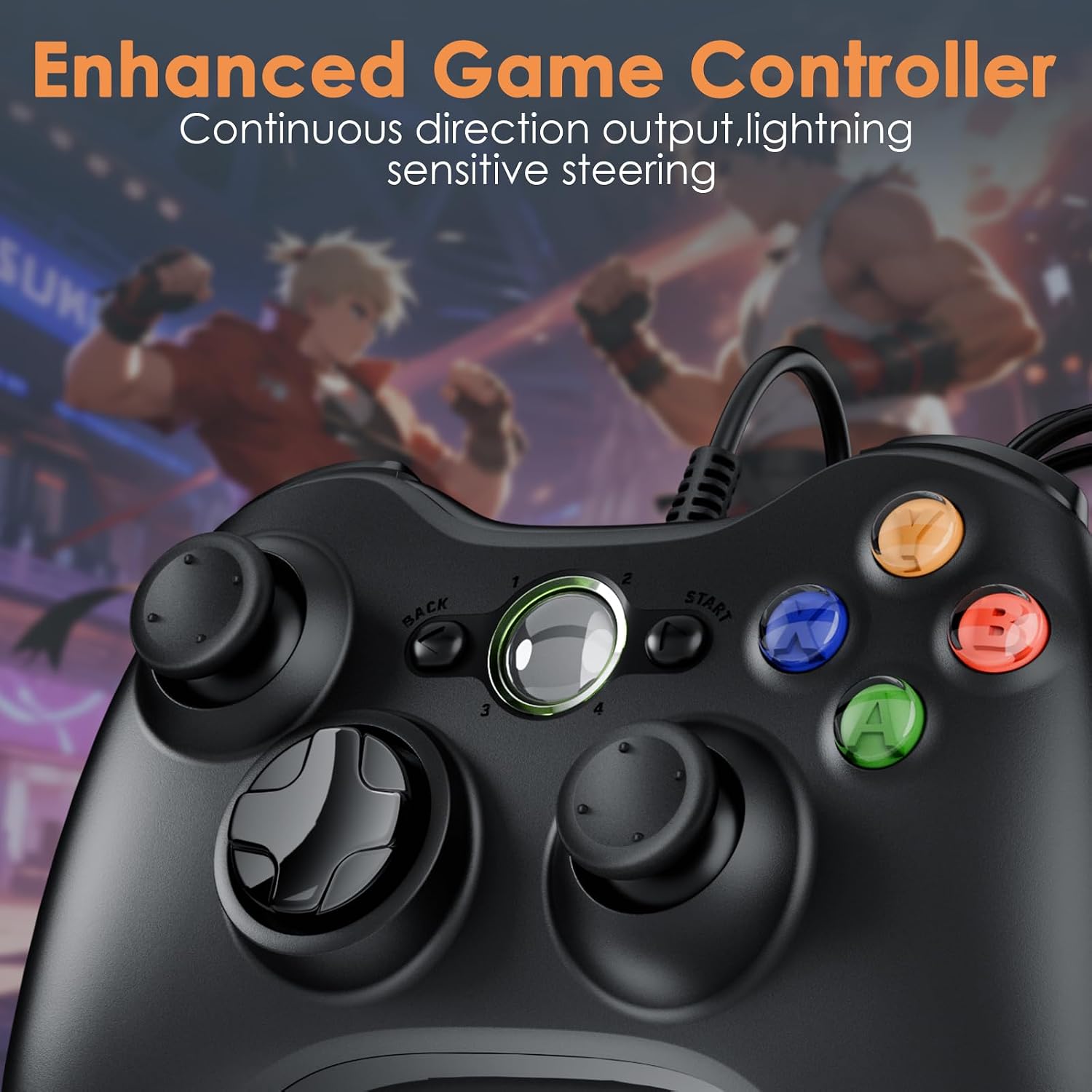 Thumbnail 6 de Zexrow Xbox 360 Wired Controller 2 Pack – Dual Gamepads for Xbox 360 & Windows PC