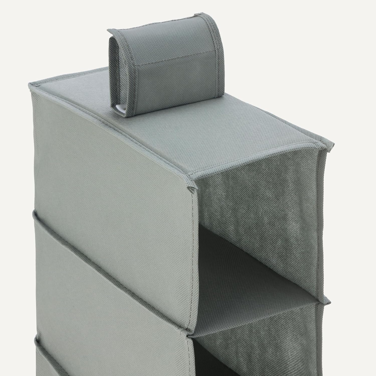 Detalle de Amazon Basics Schuh-Organizer zum Aufhängen – 8 Ebenen, Anthrazit, 29,2 x 14 x 104,1 cm