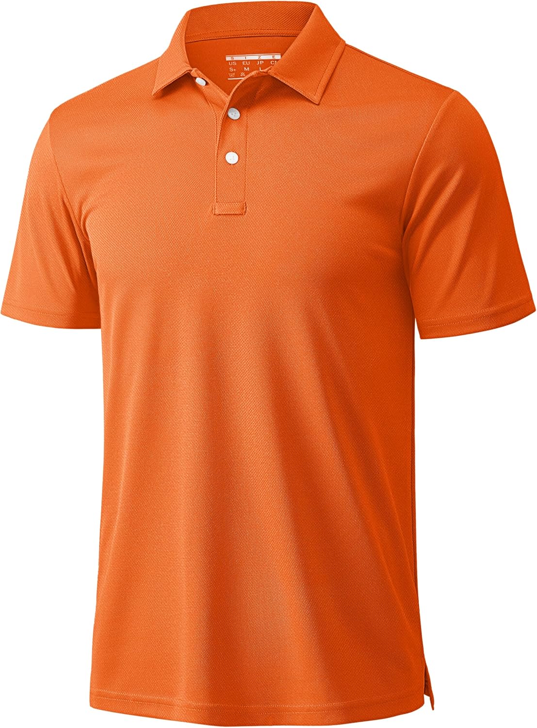 Detalle de MAGCOMSEN Men’s Quick-Dry 3-Button Polo Shirt (Short Sleeve) — Pique Jersey Performance Golf & Outdoor Wear