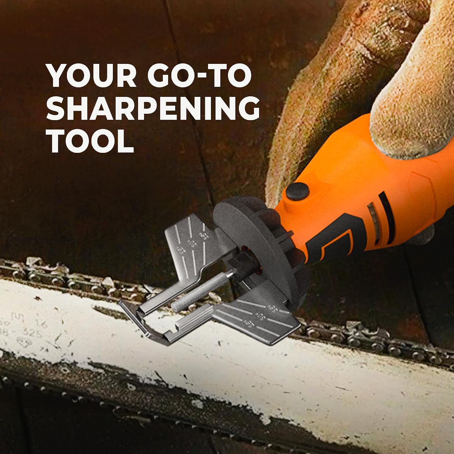 Detalle 2 de Sharp Pebble S1J-AJ6-10 Electric Chainsaw Sharpener Kit with Angle Guide