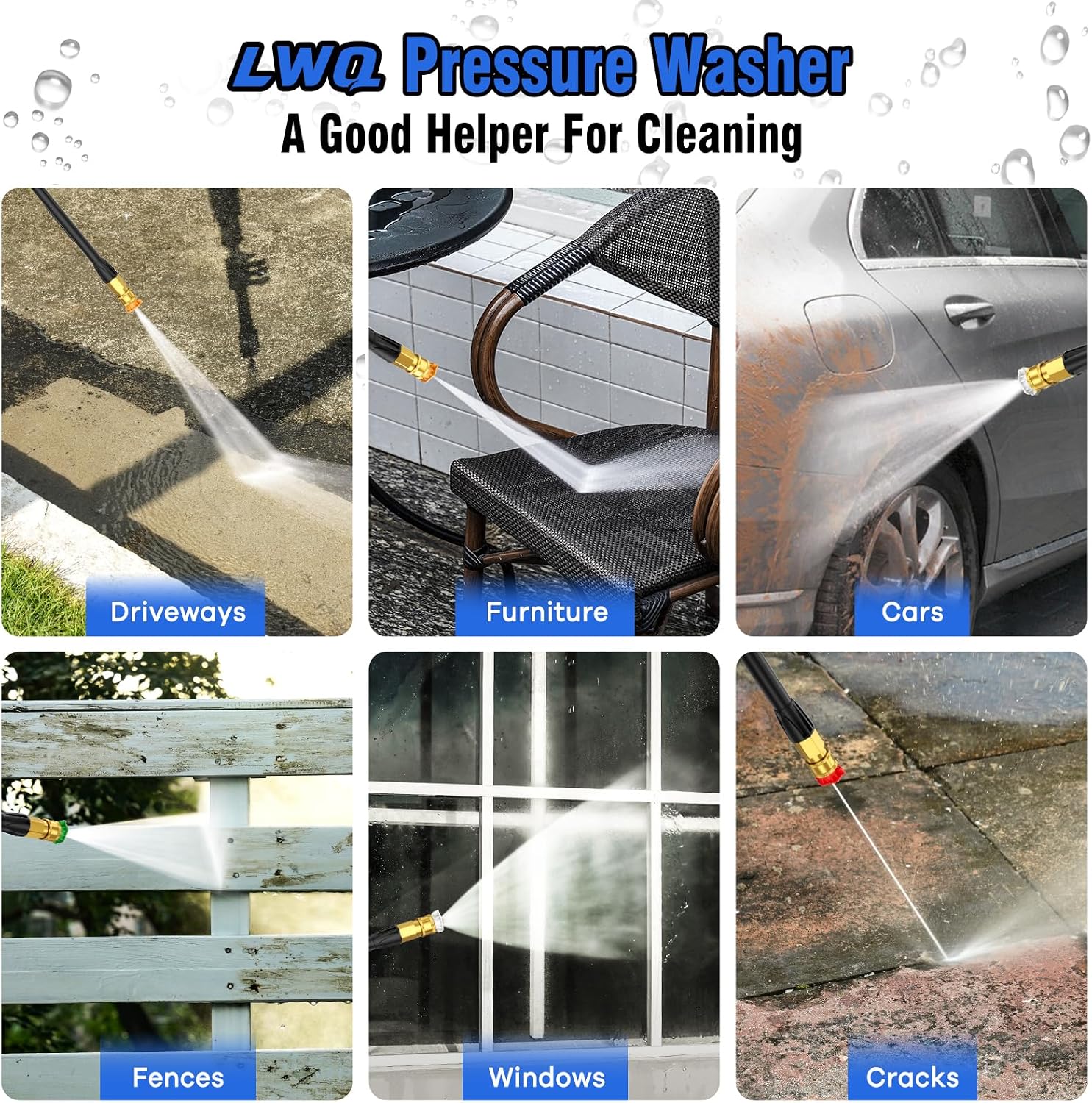 Detalle 2 de LWQ Pressure Washer with 4 Nozzles