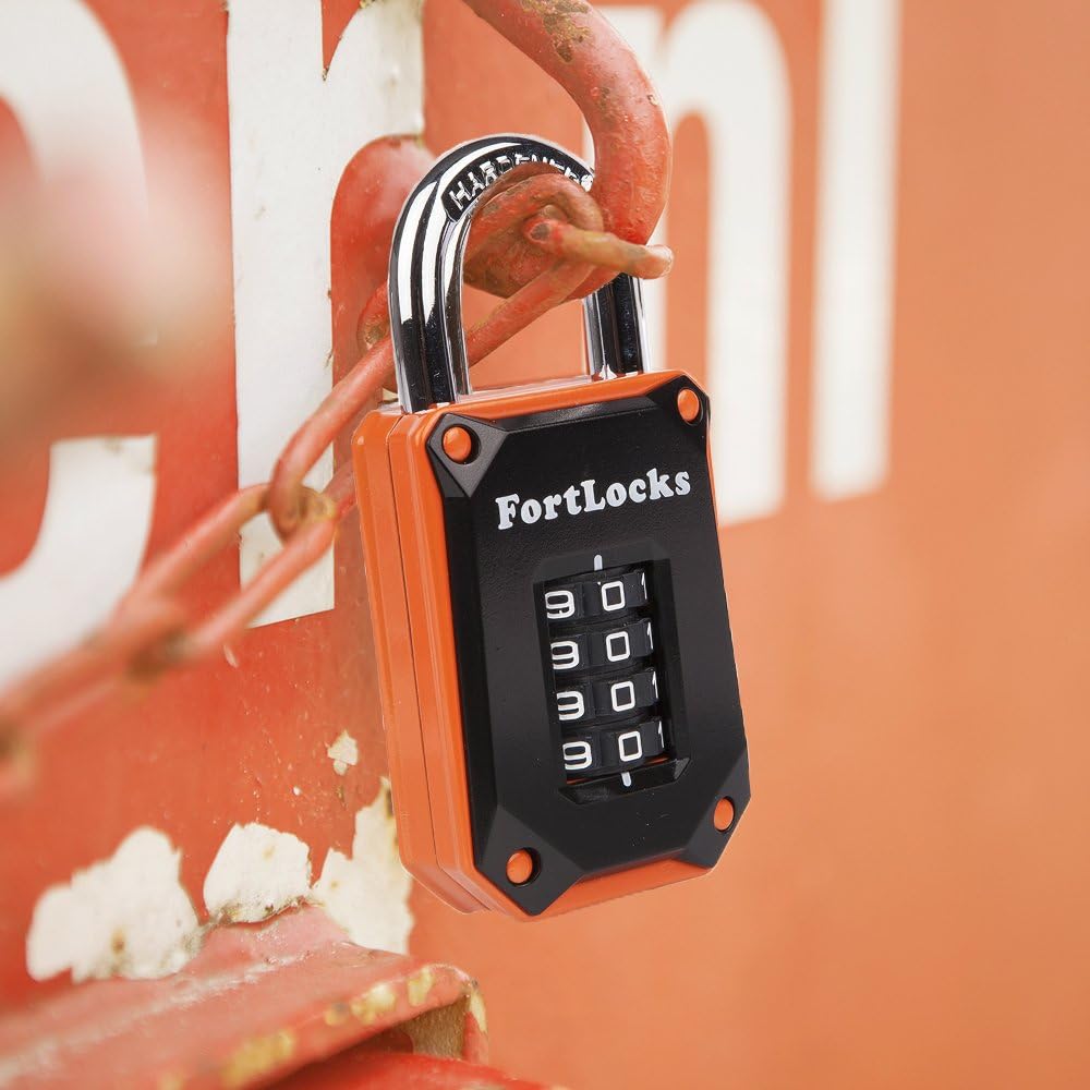 Thumbnail 5 de Fortlocks 4 Digit Combination Padlock – Weatherproof, Resettable Lock for Gates, Sheds, and more
