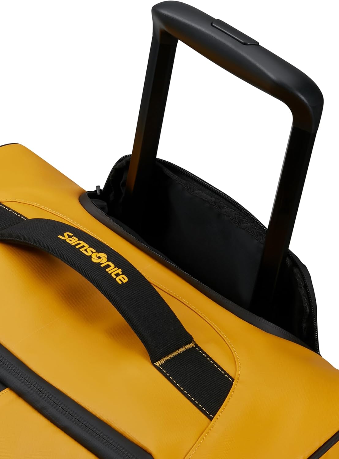 Detalle de Samsonite Paradiver Light Reisetasche mit Rollen (67 cm) – 74,5 L, Gelb