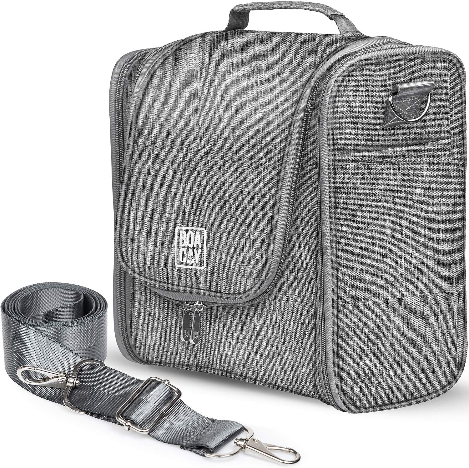 Detalle de BOACAY Extra Large Hanging Travel Toiletry Bag with 21 Storage Spaces