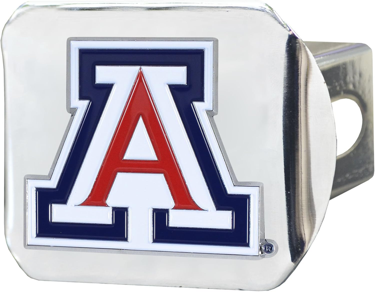 Thumbnail 1 de FANMATS 22668 Arizona Wildcats Chrome Hitch Cover with 3D Color Emblem