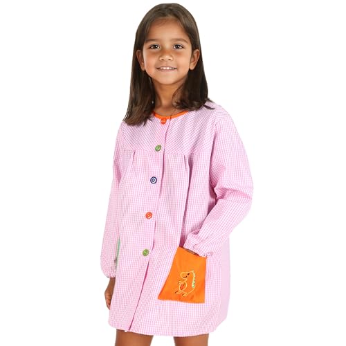Thumbnail 1 de Etrexonline Bata Escolar Unisex Rosa (Talla 4, 5-6 años) — Uniforme infantil duradero y cómodo para guardería y colegio