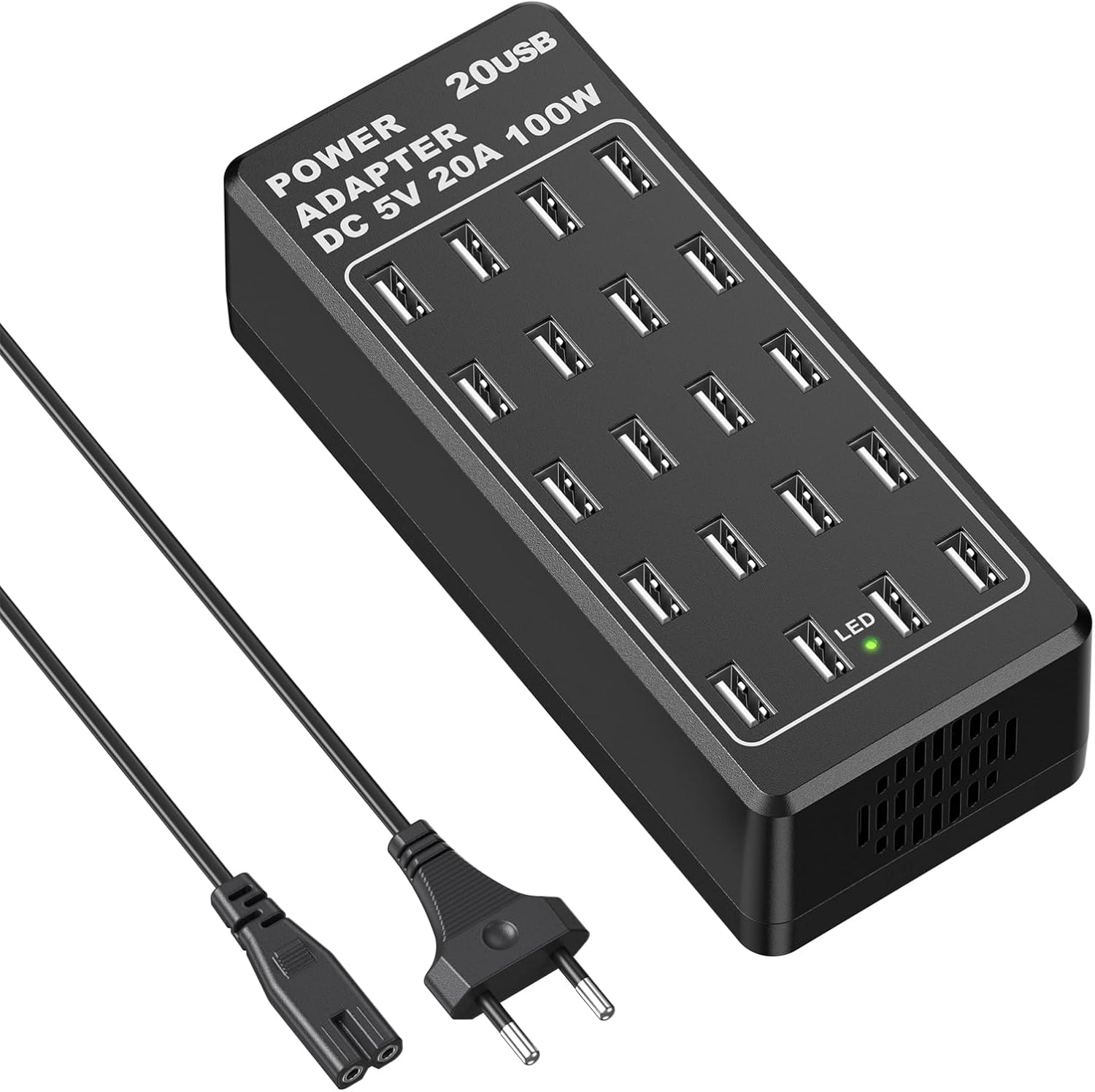 Detalle de Caricatore USB 20 porte 🔌
