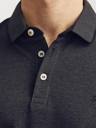 Thumbnail 6 de JACK & JONES Jjepaulos polo de hombre en algodón 100% (dark grey melange, entallado) – talla XL