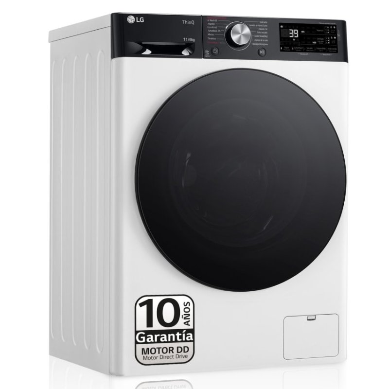 Detalle de LG F4DR7511AGW Lavasecadora 11kg/6kg D