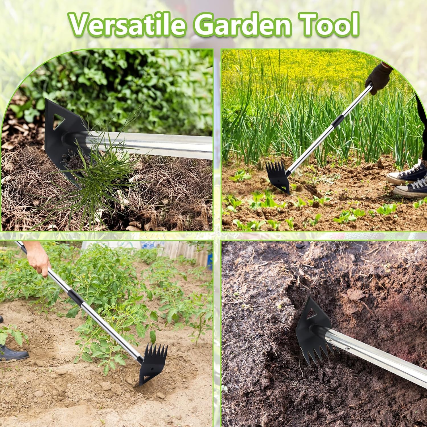 Detalle 2 de PIMEKOY 2-in-1 Weed Puller & Weed Remover Tool with Long Handle