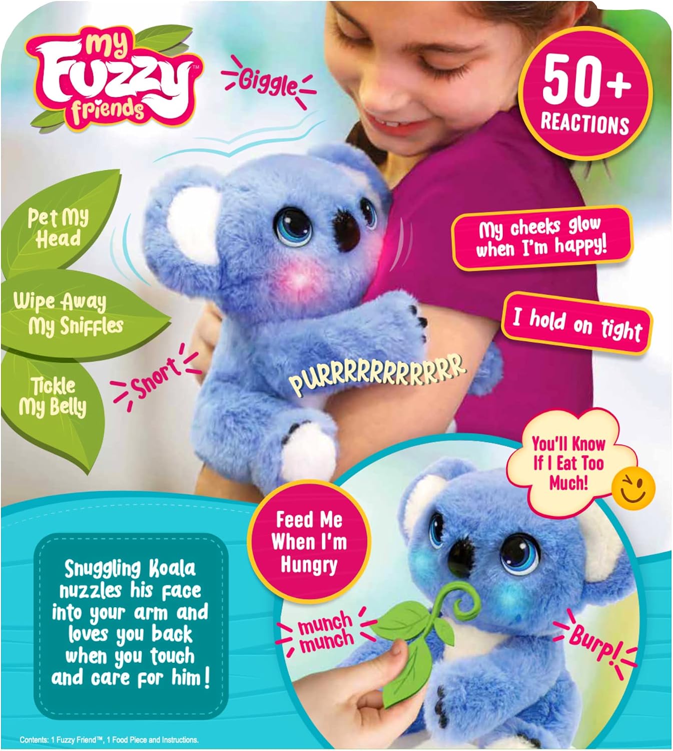 Detalle de Joy Toy My Fuzzy Friends 20211230LLRYLShowerSLEX04168YLAHRVW – interaktywny koala