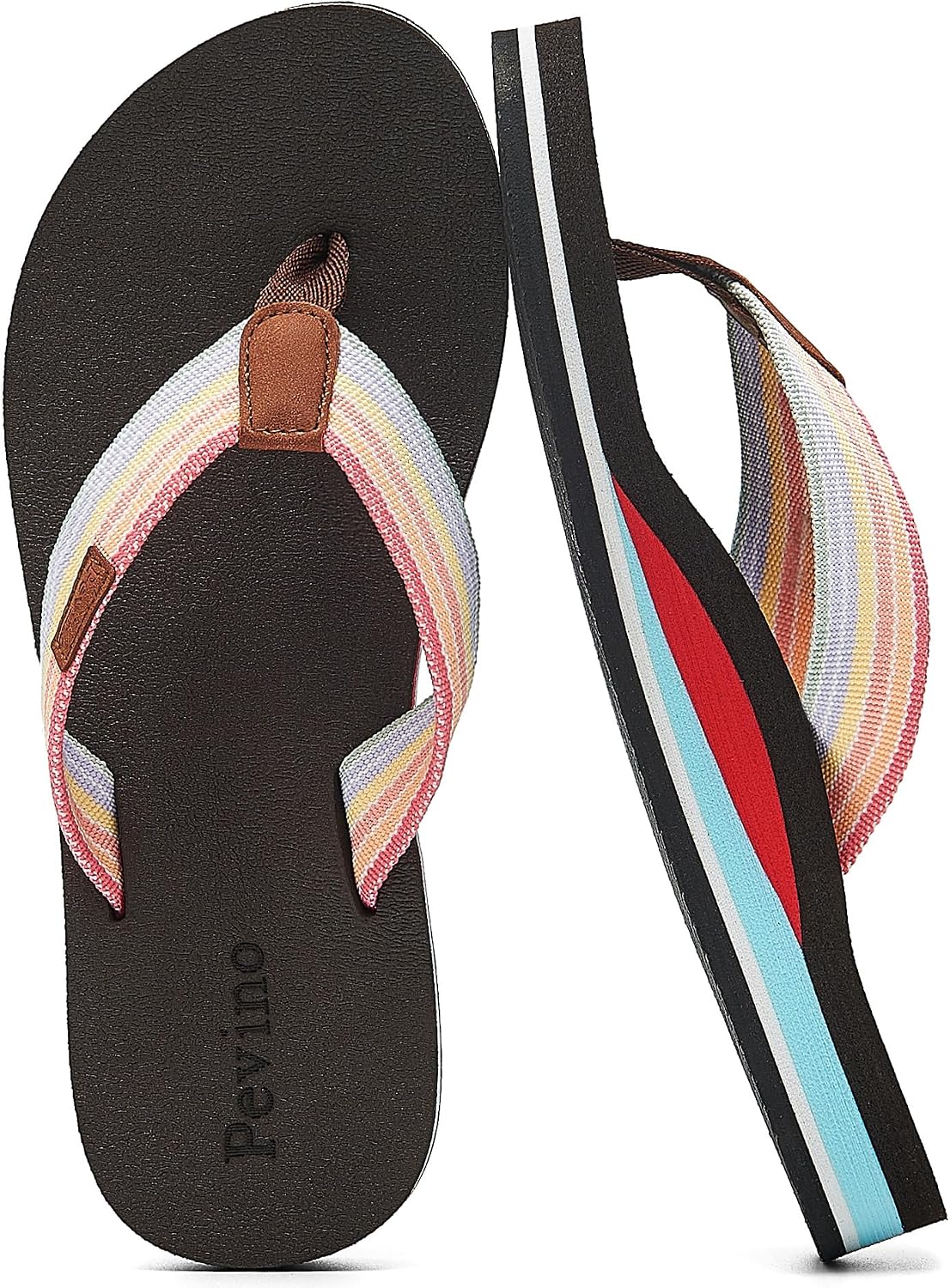 Detalle de Pevino Women's Orthotic Flip Flops with Arch Support