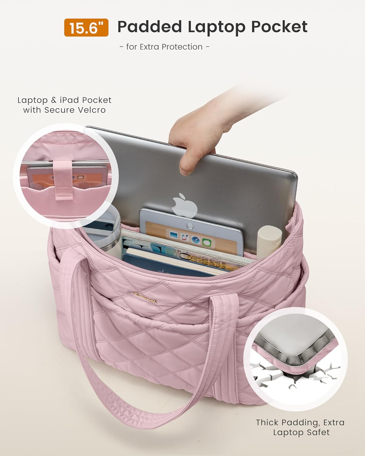 Detalle 2 de LOVEVOOK Shopper Tasche Damen 40 x 14 x 33 cm
