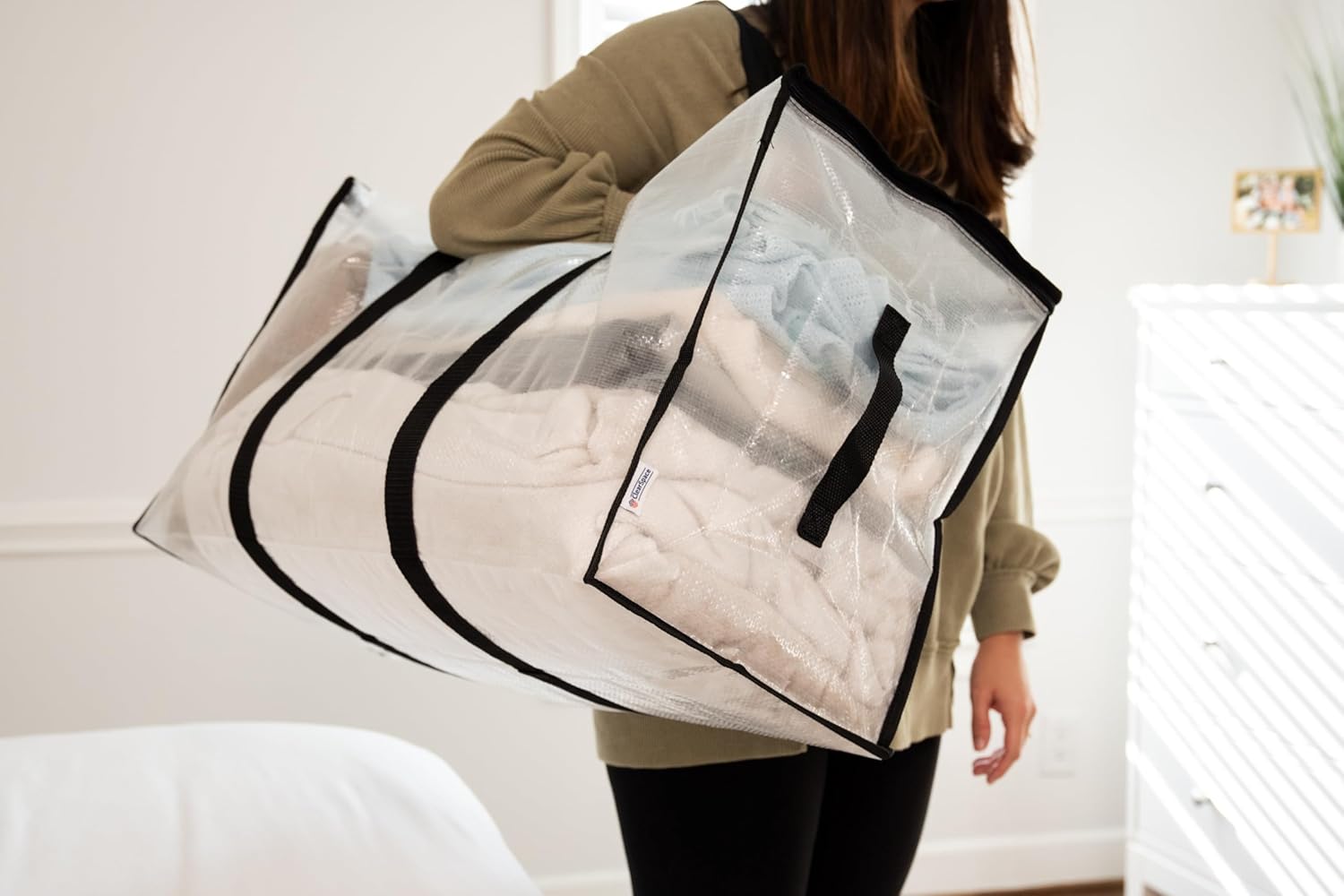 Thumbnail 6 de ClearSpace Oversized Moving Bags (Large, 6-Pack) with Backpack Straps, Zippers & Handles