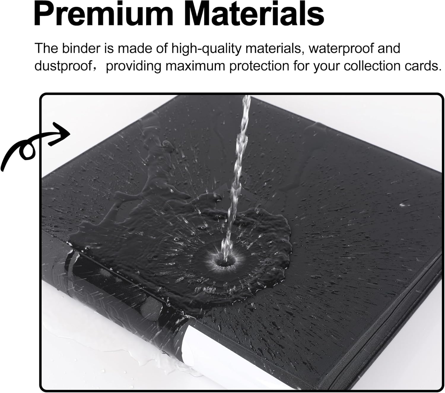 Thumbnail 6 de Premium Trading Card Binder, 20 Pocket: Holds Up to 2000 Cards with Ringless 50 Double-Sided Sleeves