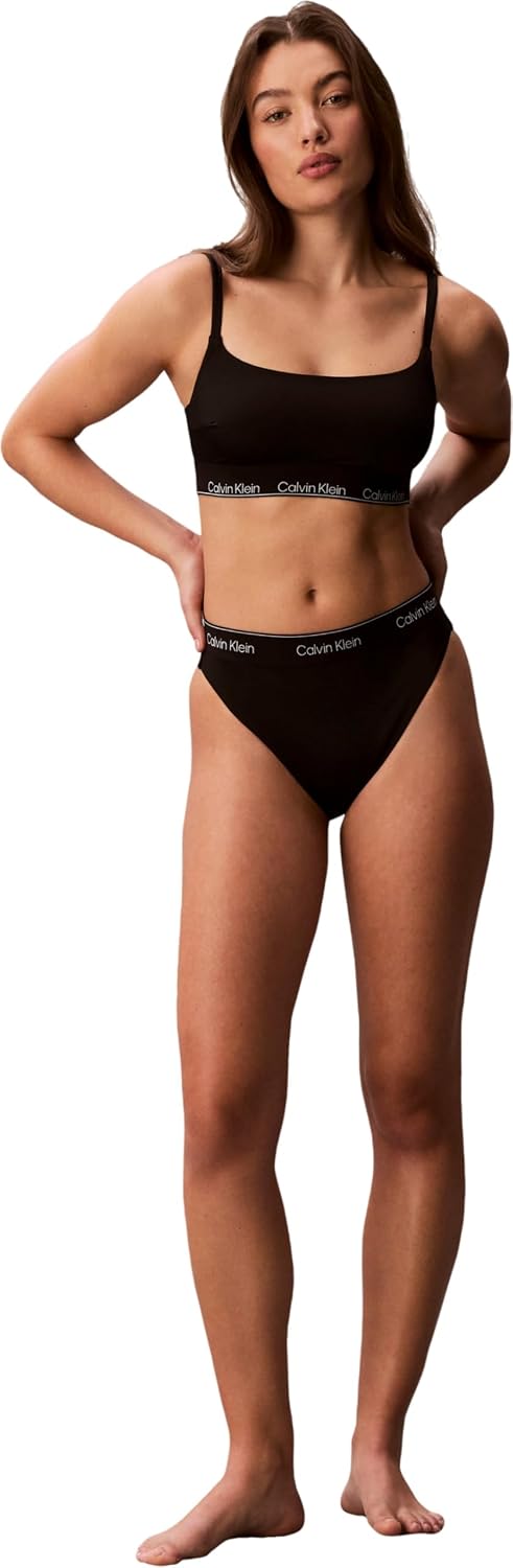Detalle de Calvin Klein Square Neck Bralette Lv00q61130 – Top da bagno femminile