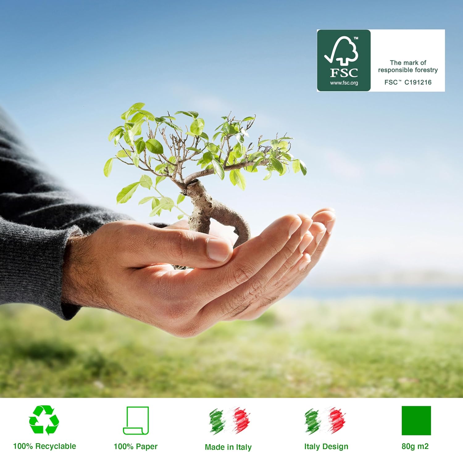 Thumbnail 4 de ARKRAFT Geschenkpapier-Set (3 Blatt) XXL, 90 x 65 cm – FSC-Papier ohne Kunststoffverpackung