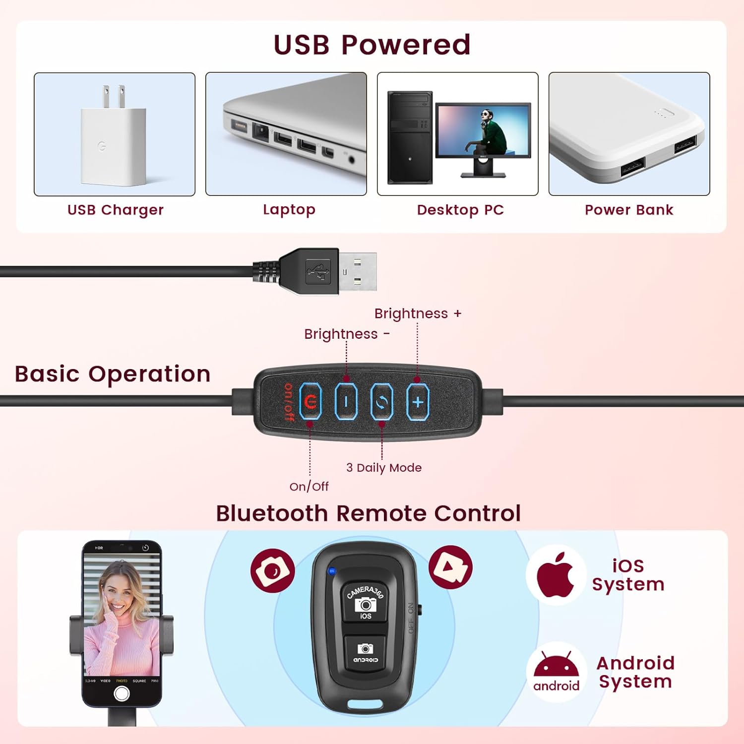 Thumbnail 4 de 10 Zoll Ringlicht 61 Zoll Stativ für Videos