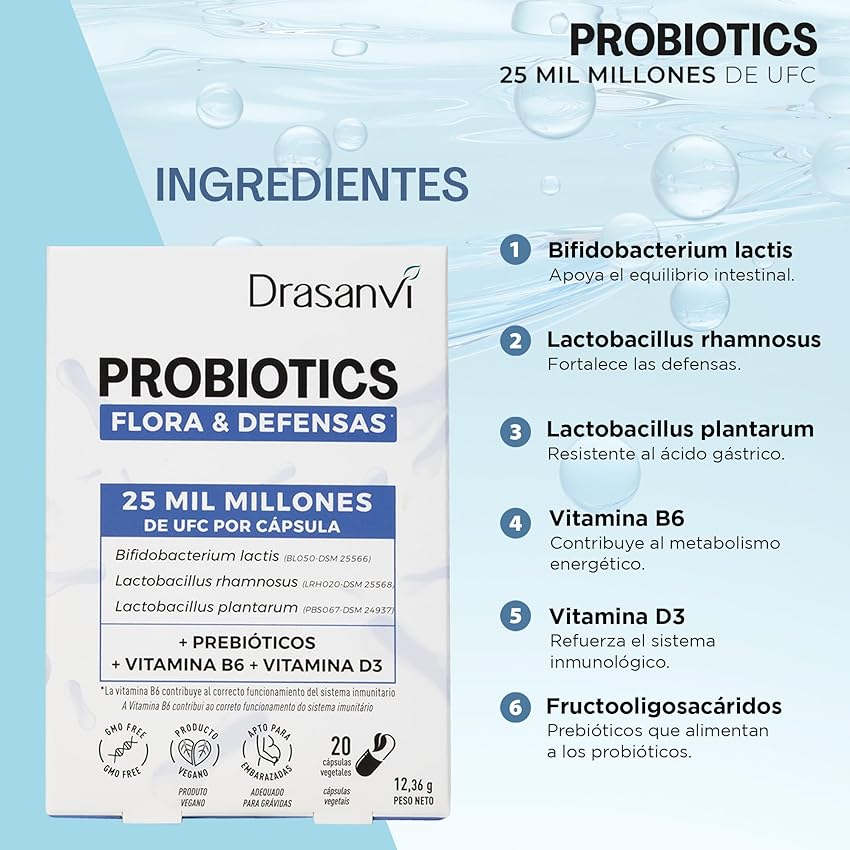Thumbnail 2 de Drasanvi PROBIOTICS Flora y Defensas 20 cápsulas 💊