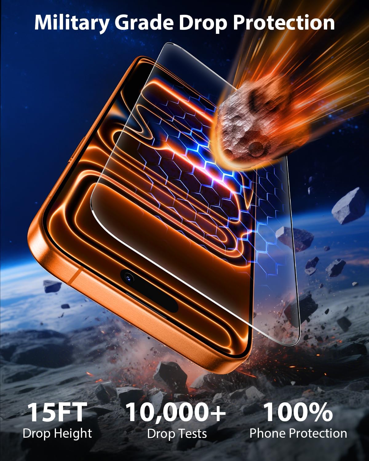 Detalle 2 de Mkeke iPhone 17 Pro Max Screen Protector