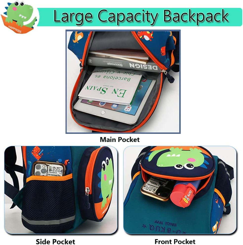 Detalle 2 de XNDZ Dinosaur Toddler Backpack for Kids 3–6