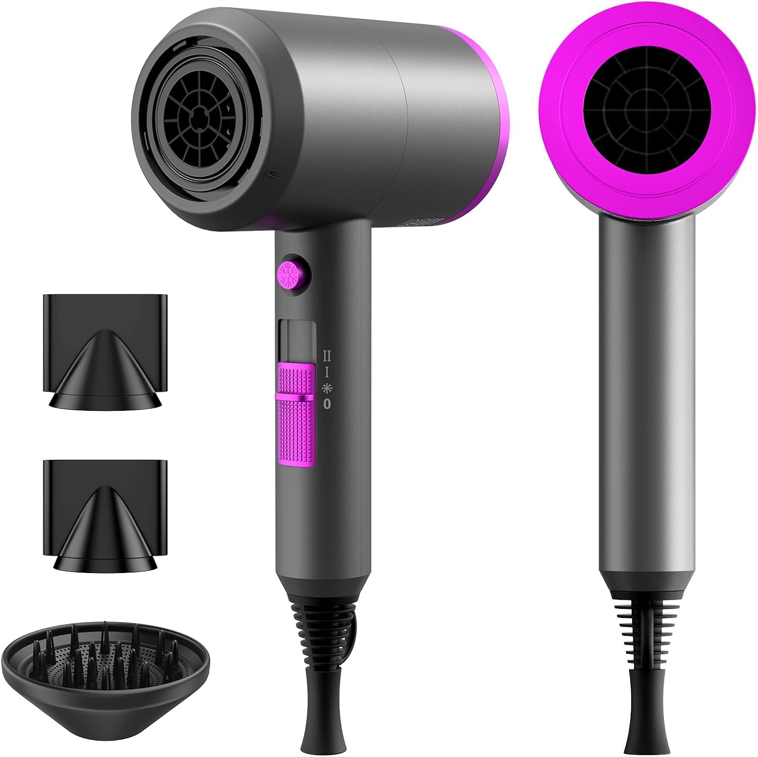 Detalle de Professional Ionic Hair Dryer 1800W with Diffuser 💇♀