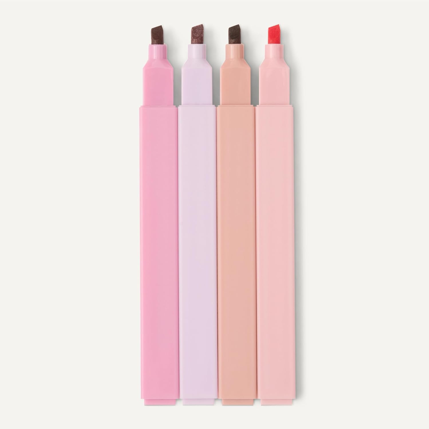 Detalle 2 de Amazon Basics – Lot de 10 surligneurs pastel à pointe biseautée, sans bavure