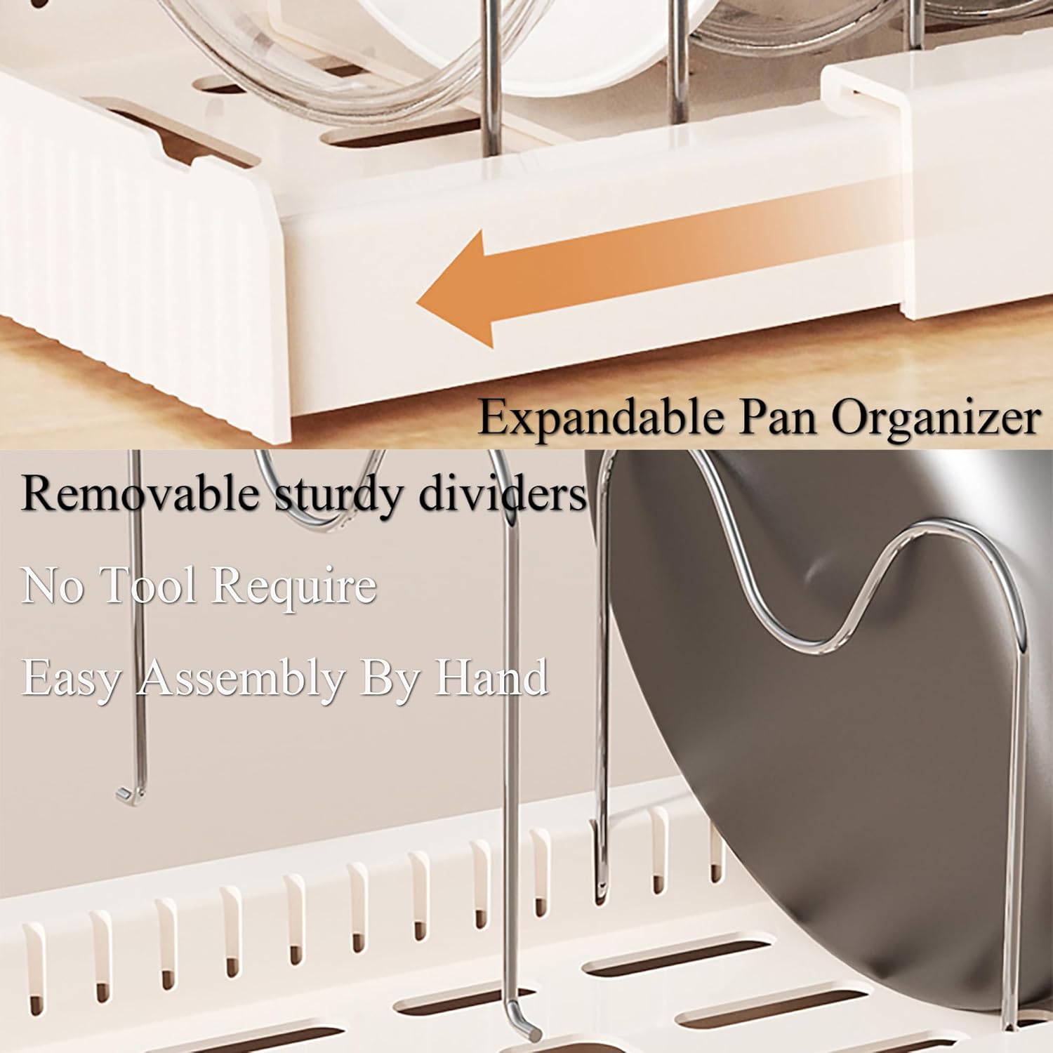 Thumbnail 4 de LICRUGU Pots and Pans Organizer 7 dividers 🍽