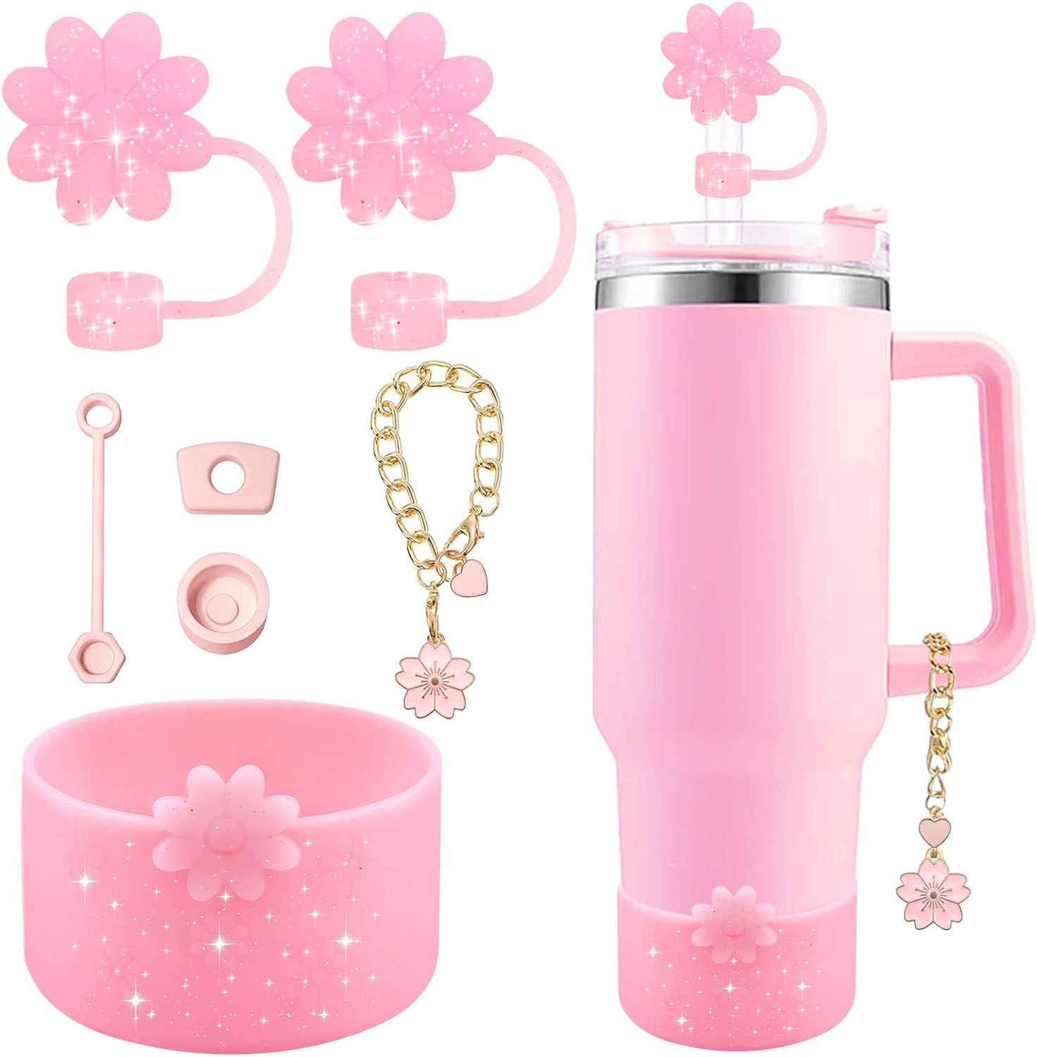 Detalle de Silicone Cup Accessories, 10mm Straw Covers
