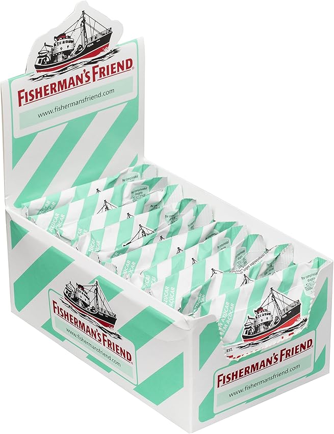 Detalle 2 de Fisherman's Friend Sin Azúcar 🍬 Caramelo - 24x25g