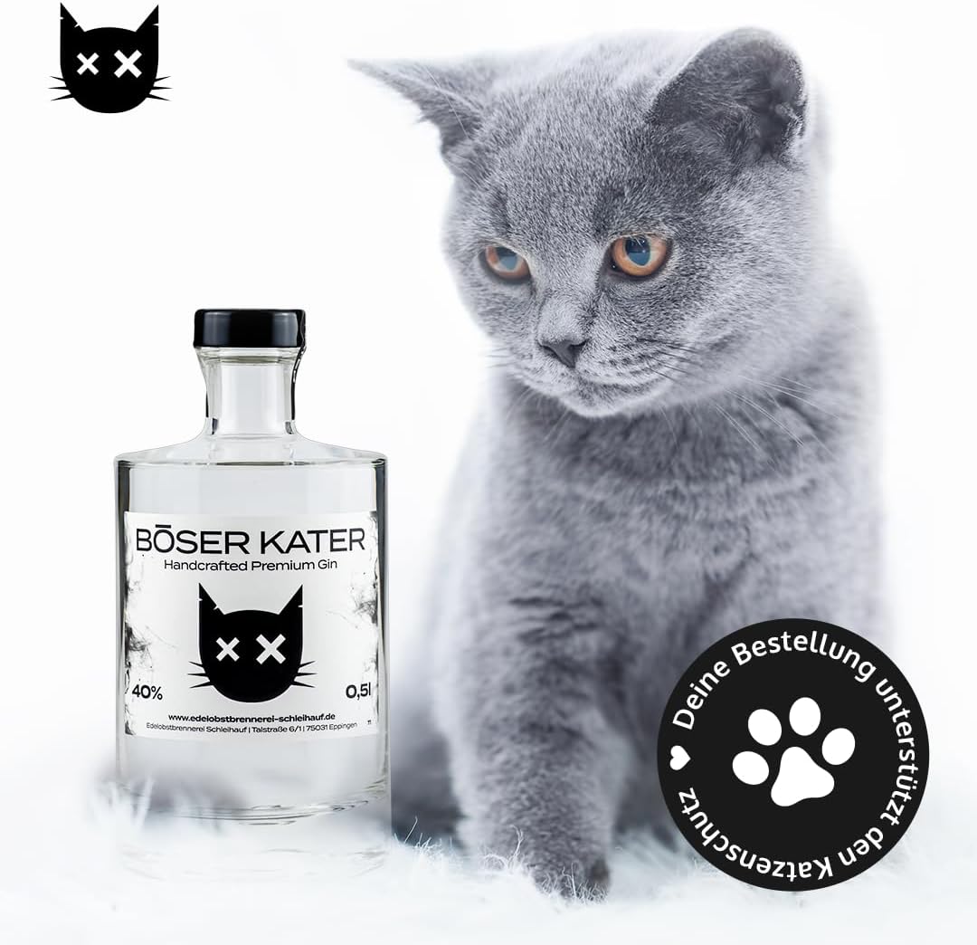 Detalle de BĂSER KATER Premium Gin Geschenkset 0,5 l đž