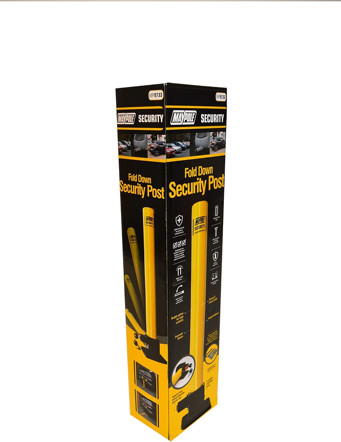 Thumbnail 2 de Maypole round fold down security post with integral lock (620 mm)